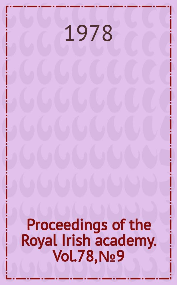 Proceedings of the Royal Irish academy. Vol.78, №9 : Simonides and his world