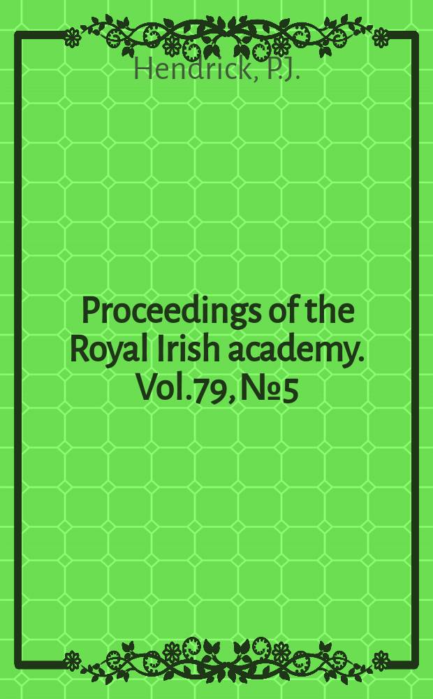 Proceedings of the Royal Irish academy. Vol.79, №5 : Monteigne, Lucretius and scepticism...