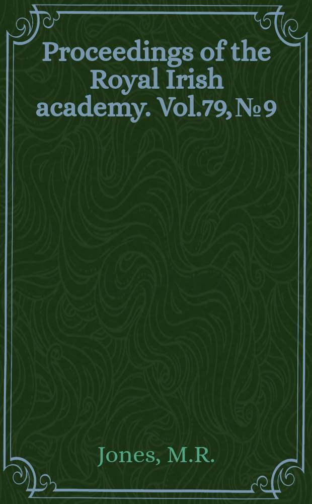 Proceedings of the Royal Irish academy. Vol.79, №9 : Industrialisation and the emergence of realism