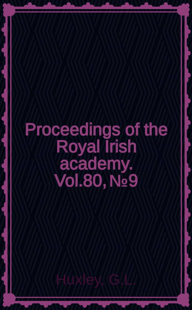 Proceedings of the Royal Irish academy. Vol.80, №9 : Hagiography and the first Byzantine...