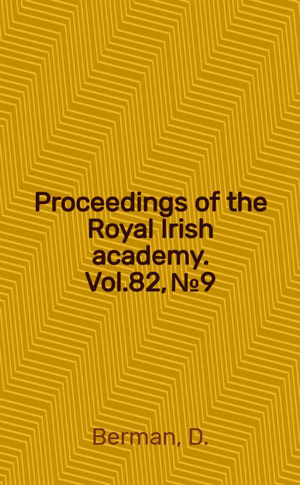 Proceedings of the Royal Irish academy. Vol.82, №9 : The repressive denials of atheism...