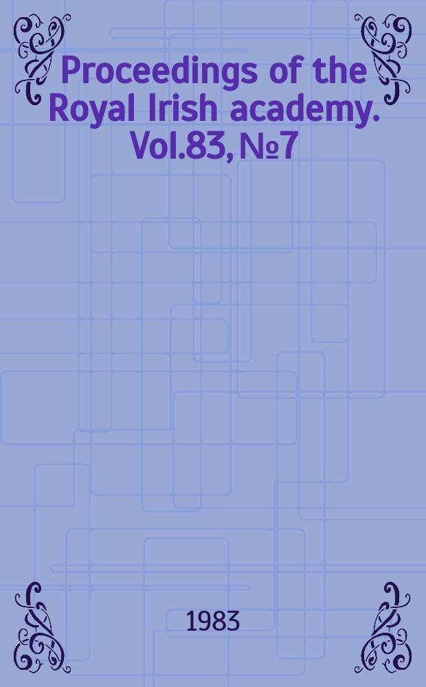 Proceedings of the Royal Irish academy. Vol.83, №7 : The oldest map of Dublin
