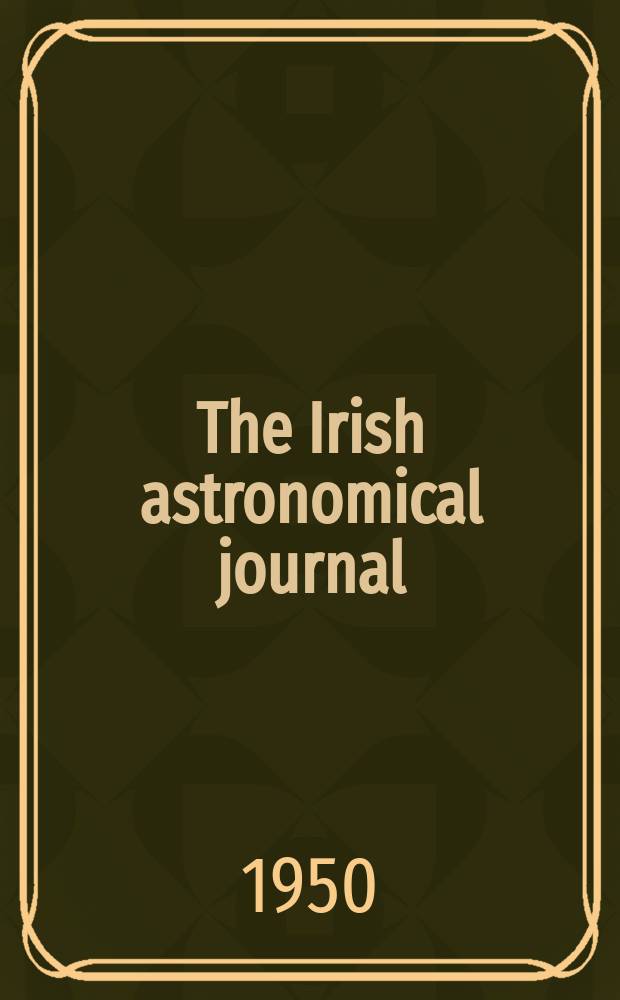 The Irish astronomical journal