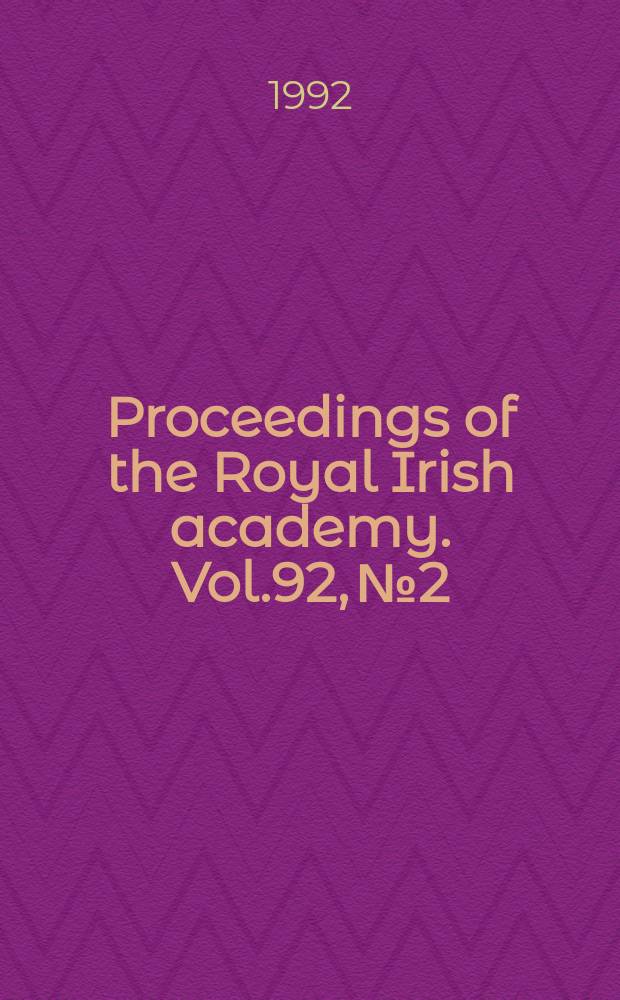 Proceedings of the Royal Irish academy. Vol.92, №2 : Plans from plans