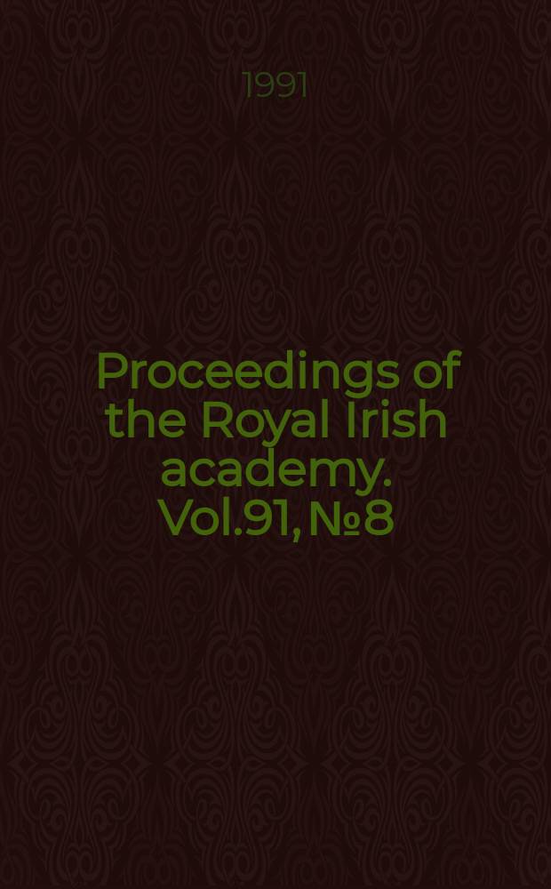 Proceedings of the Royal Irish academy. Vol.91, №8 : Ringforts in the south- west midlands...