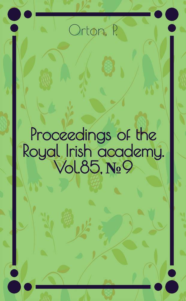 Proceedings of the Royal Irish academy. Vol.85, №9 : An approach to wulf and eadwacer
