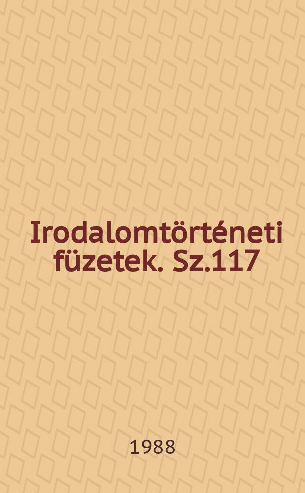 Irodalomtörténeti füzetek. Sz.117 : Az Ómagyar Mária-siralom...