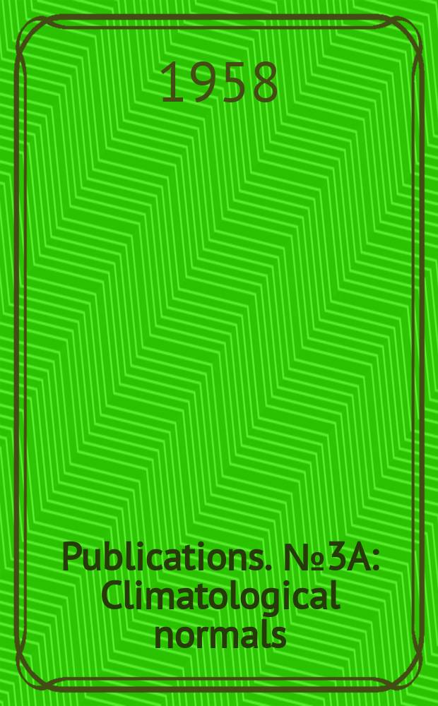 [Publications]. №3A : Climatological normals