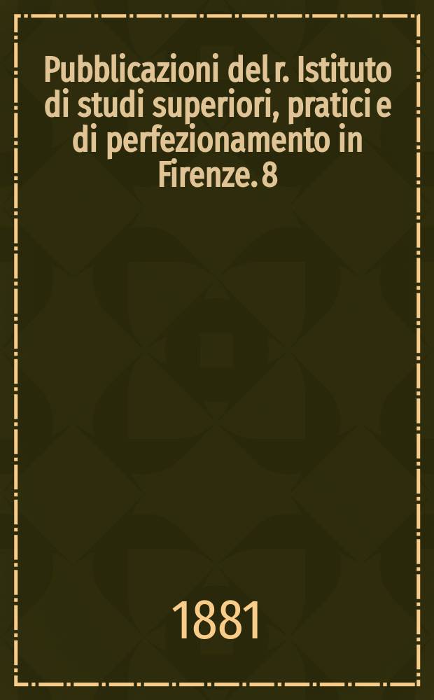 Pubblicazioni del r. Istituto di studi superiori, pratici e di perfezionamento in Firenze. [8] : Tavole per una "Anatomia delle plante aquatiche"