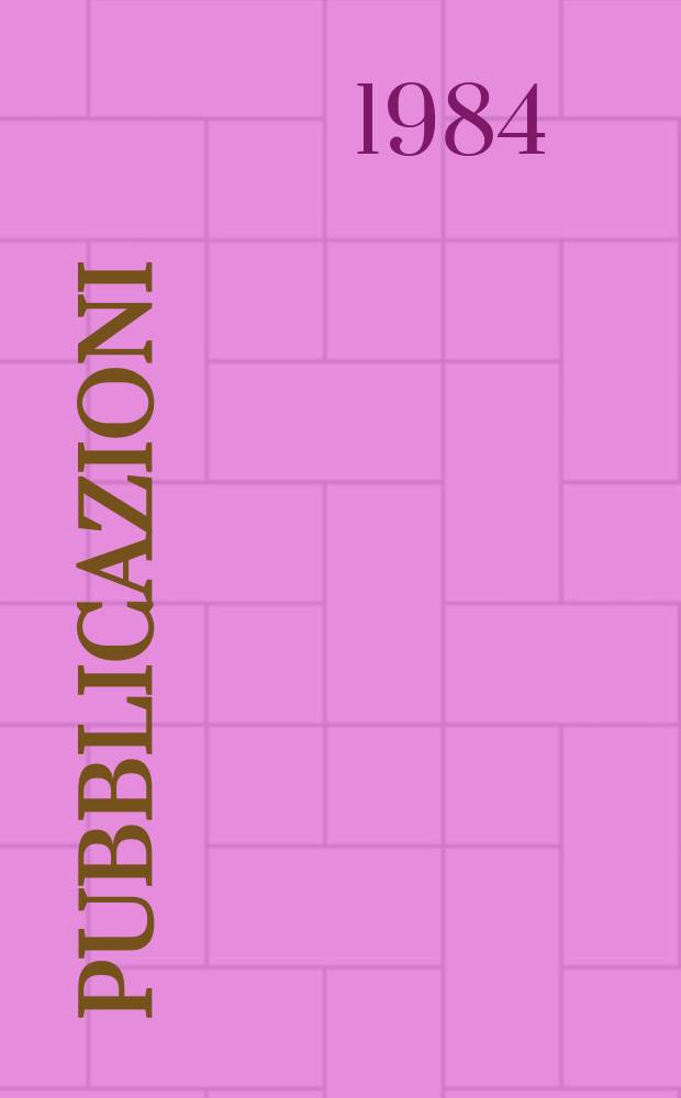 [Pubblicazioni]