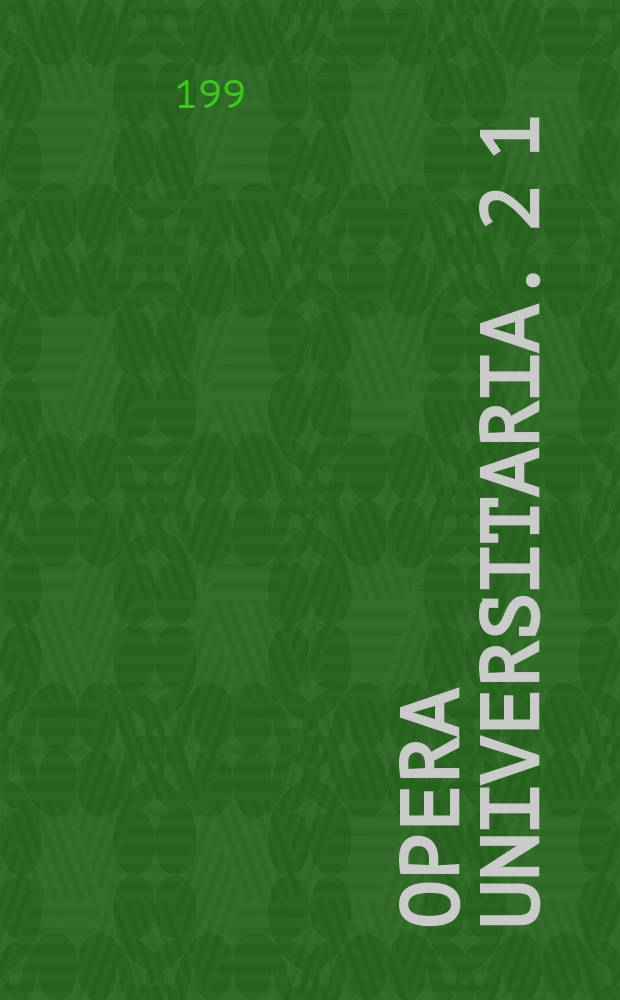 Opera universitaria. 2[1] : Manuale per l'analisi morfologica ...