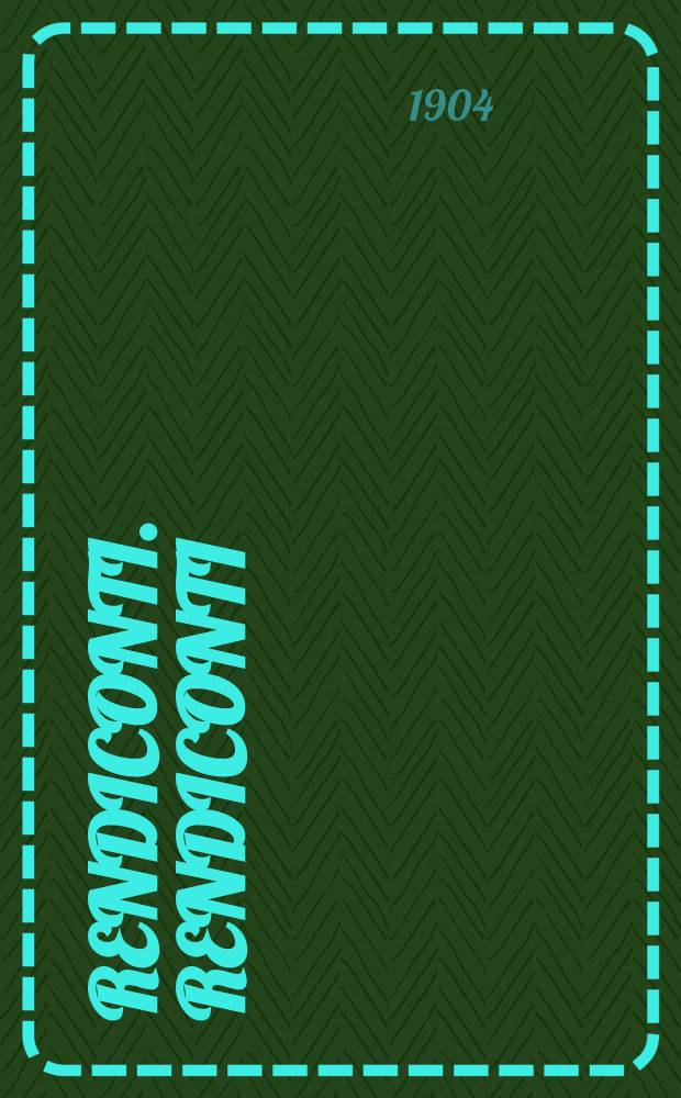 Rendiconti. Rendiconti