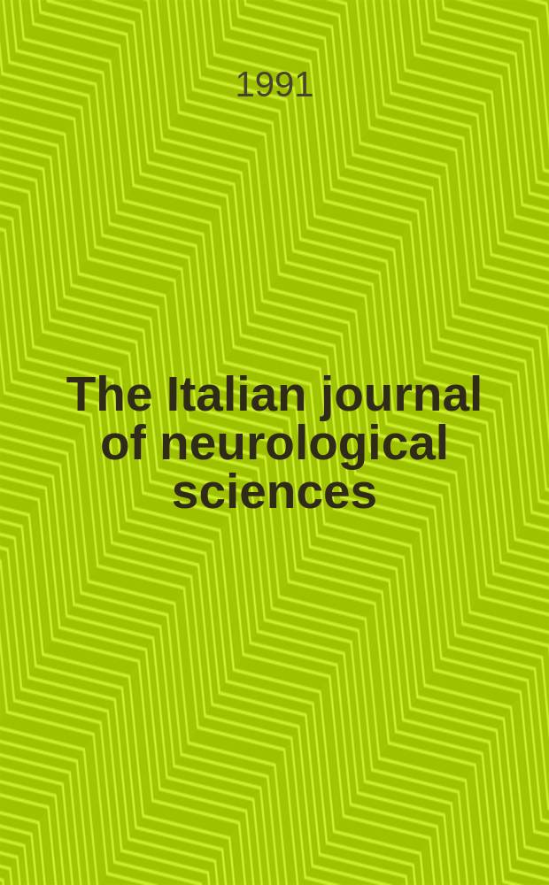 The Italian journal of neurological sciences : Offic. bull. of the Italian neurol. soc. Vol.12, №5