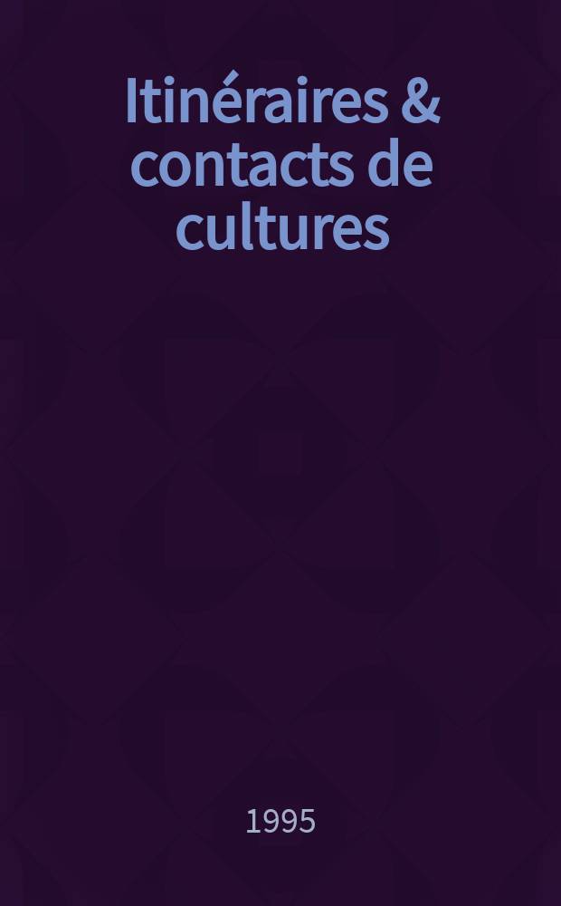 Itinéraires & contacts de cultures : Publ. du Centre d'études litt. francophones et comparées de l'Univ. Paris - Nord. Vol.20 : La littérature belge de langue française