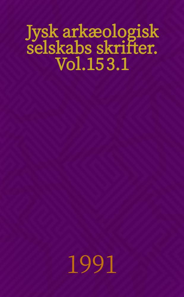 Jysk arkæologisk selskabs skrifter. Vol.15 [3.1] : The Maussolleion at Halikarnassos