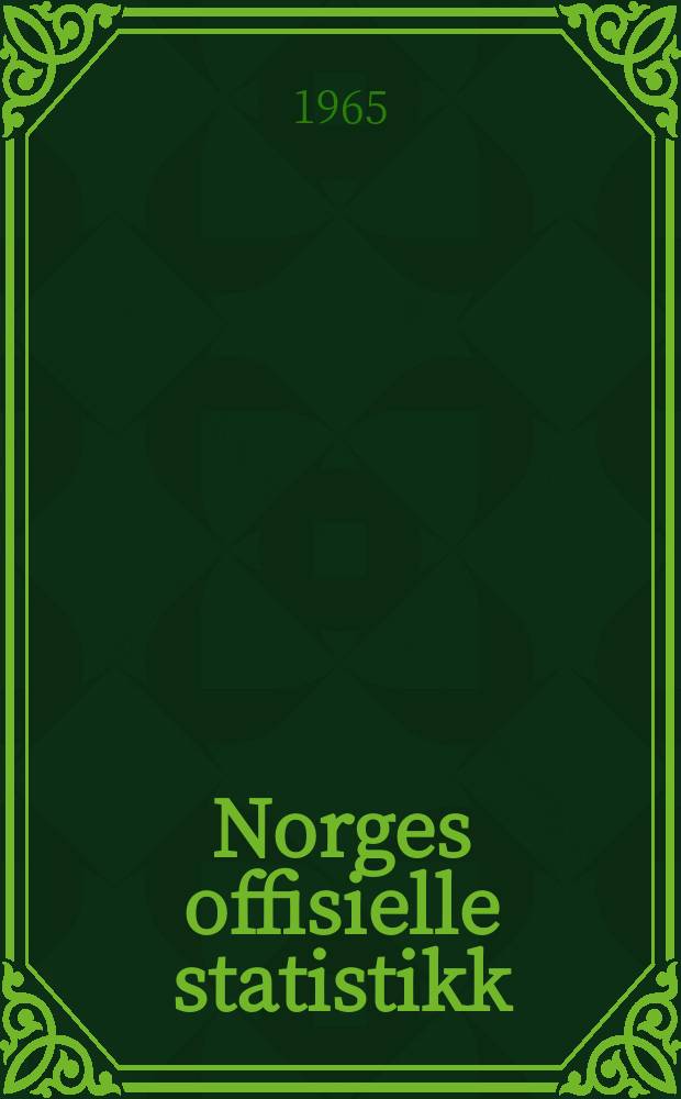Norges offisielle statistikk