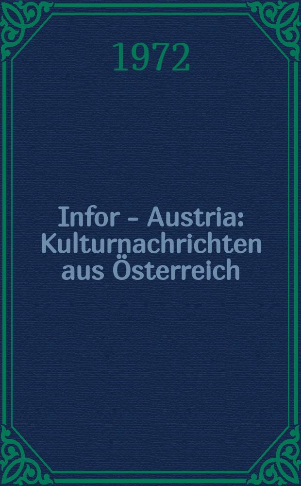 Infor - Austria : Kulturnachrichten aus Österreich