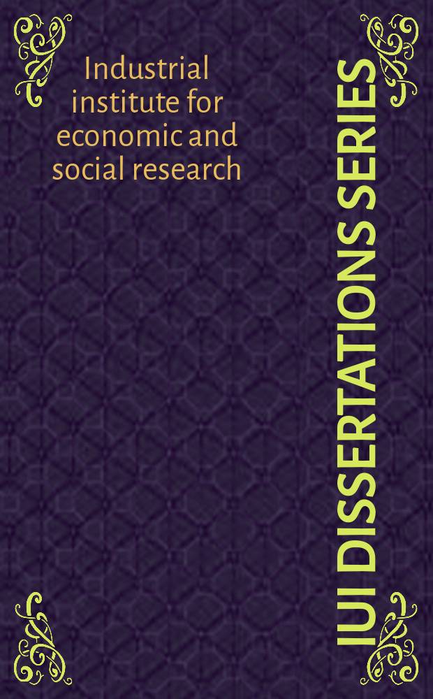 IUI dissertations series