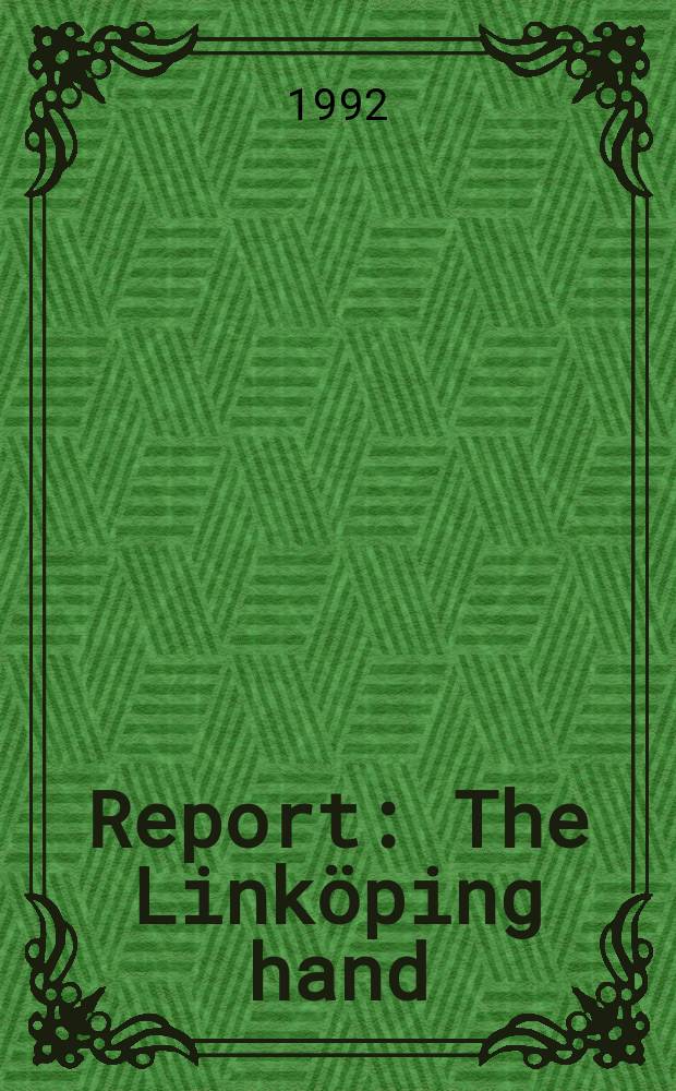 Report : The Linköping hand