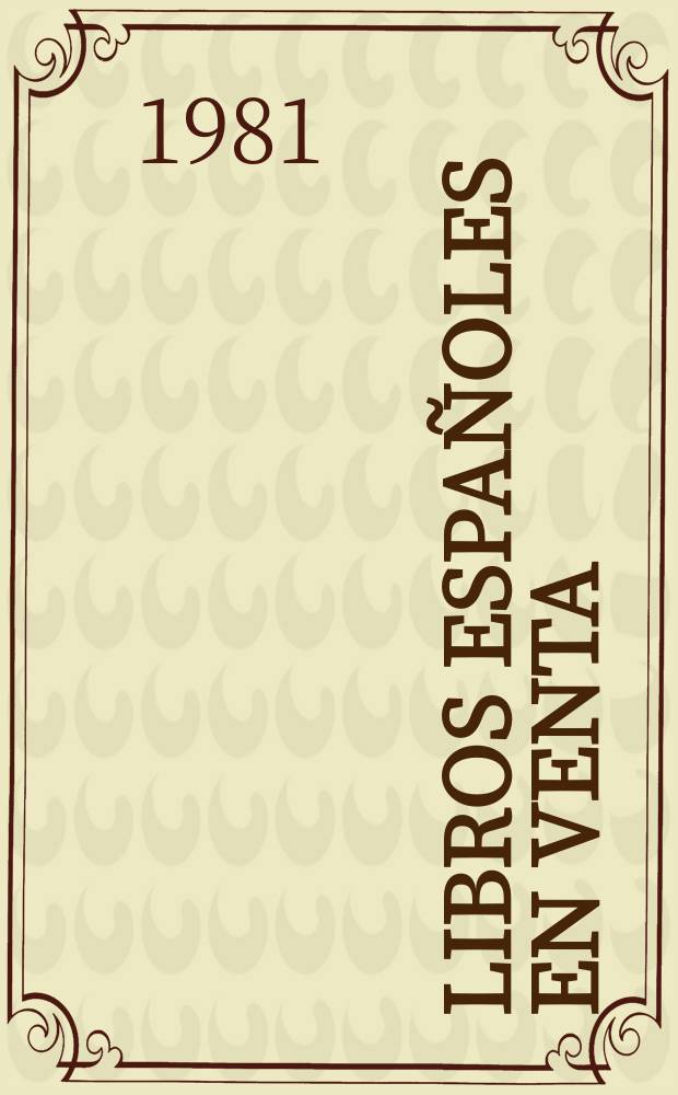 Libros españoles en venta : ISBN. 1980, [1] : Autores, materias