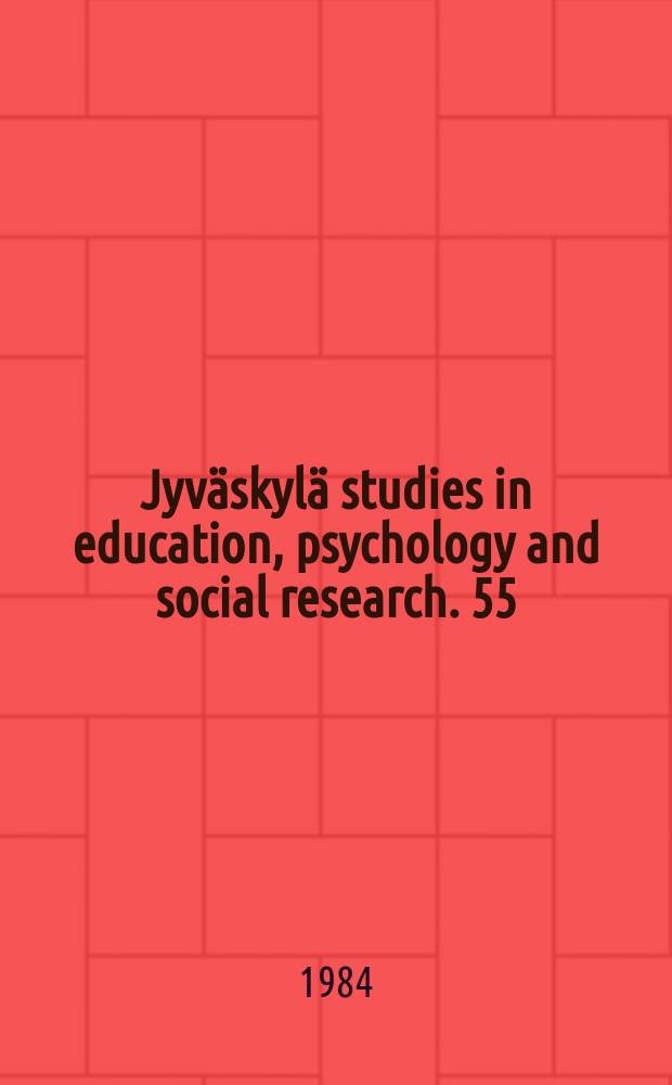 Jyväskylä studies in education, psychology and social research. 55 : Maanpuolustus ja eduskunta