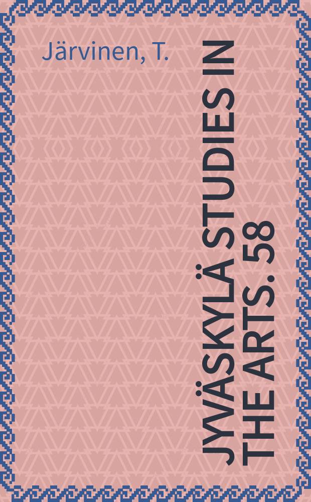 Jyväskylä studies in the arts. 58 : Tonal dynamics and metrical structures...