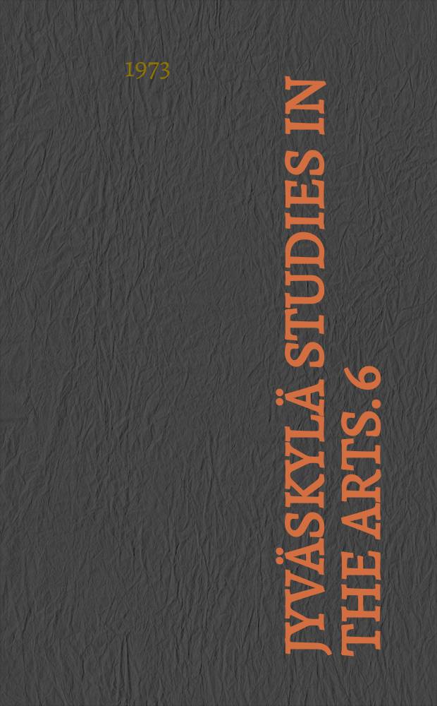 Jyväskylä studies in the arts. 6 : Maalaustaiteen murros suomessa 1908-1914