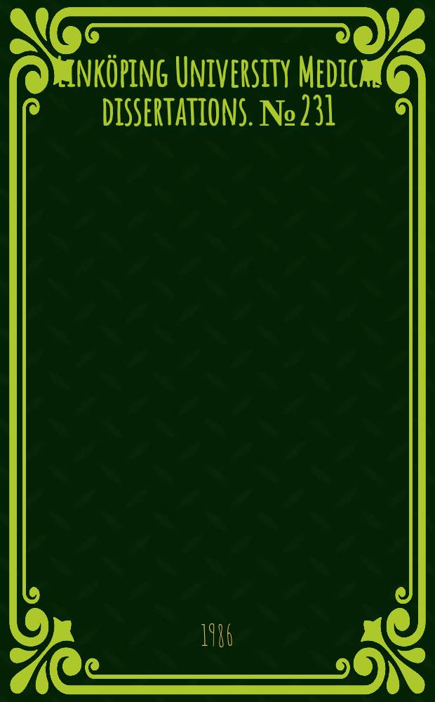 Link&ouml;ping University Medical dissertations. №231 : Tissue ischemia and hyperbaric oxygen treatment