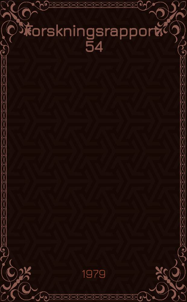 Forskningsrapport. 54 : Det ekonomiska v&auml;rdet av energi ...