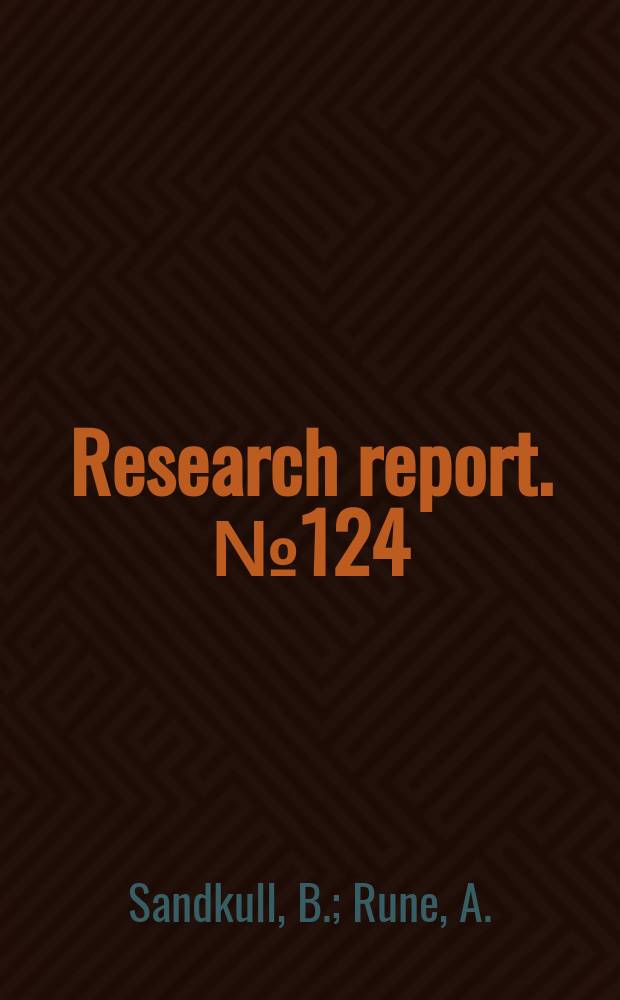 Research report. №124 : The Kilimanjaro experience in promoting ...