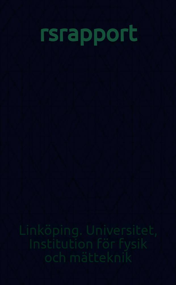&Aring;rsrapport