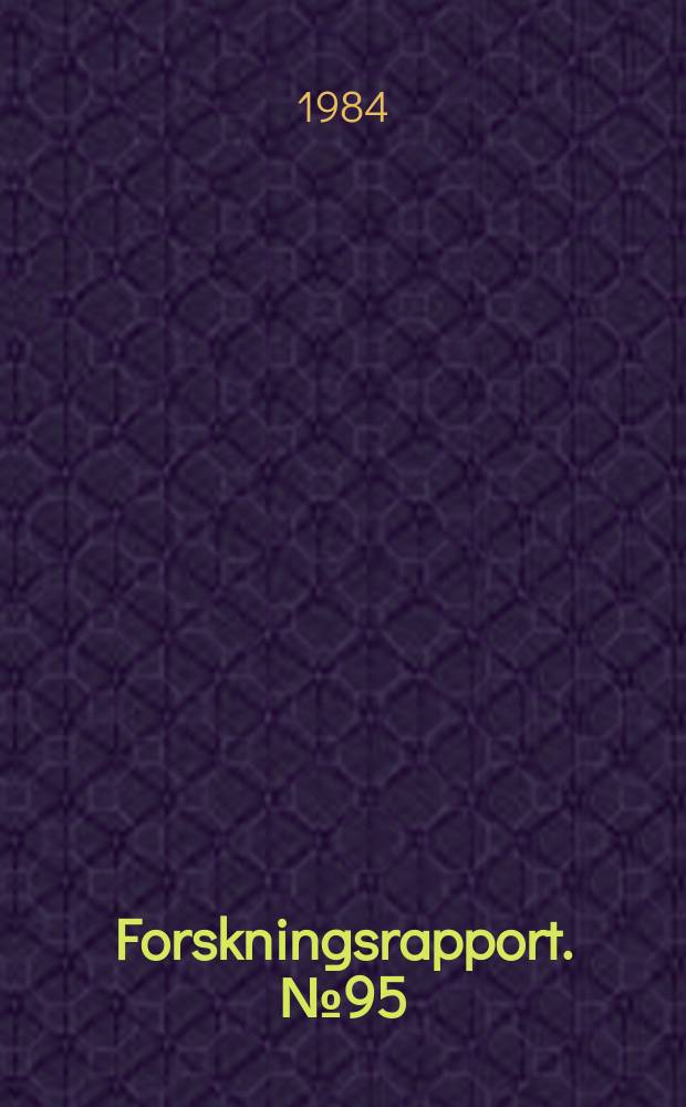 Forskningsrapport. №95 : Optimal sequential lot sizing