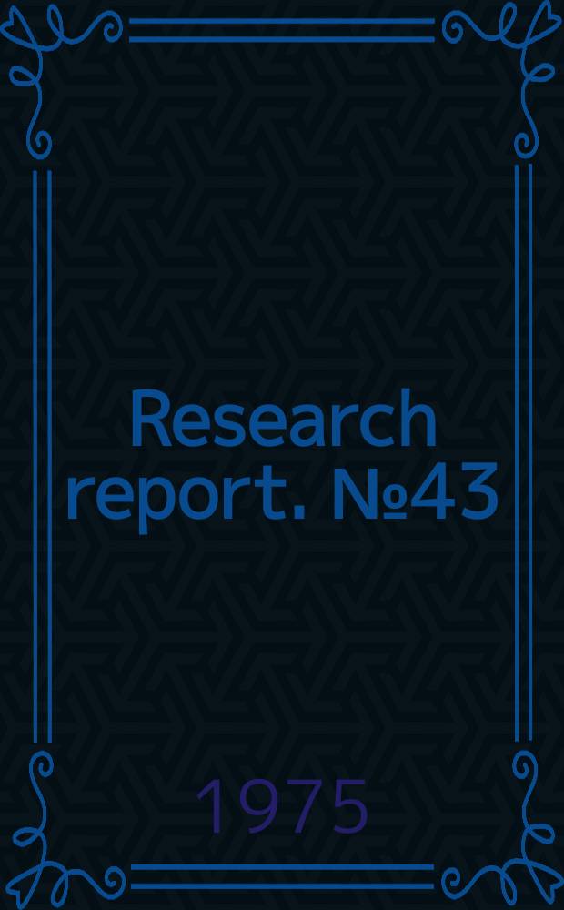 Research report. №43 : Simulering av orderingång