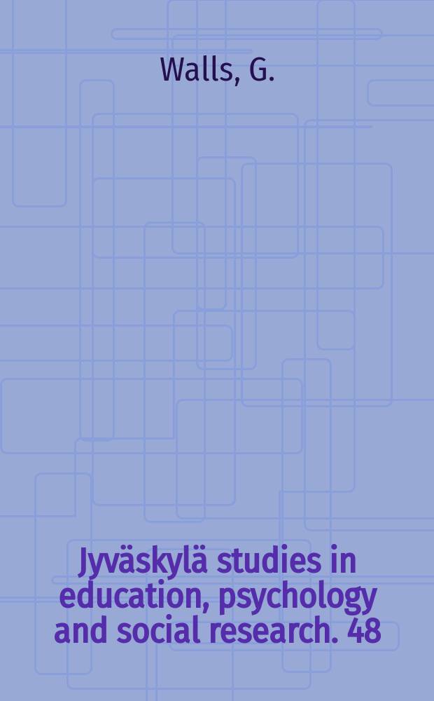 Jyväskylä studies in education, psychology and social research. 48 : Health care and social welfare in cooperation