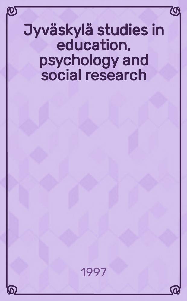 Jyväskylä studies in education, psychology and social research : A portrait of the political agent in Yean-Paul Sartre