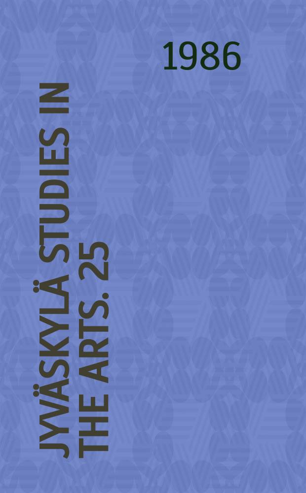 Jyväskylä studies in the arts. 25 : Vapahtajaa etsimässä