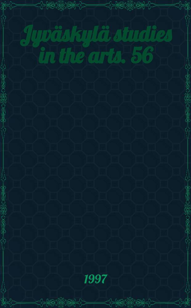 Jyv&auml;skyl&auml; studies in the arts. 56 : Pathosformel