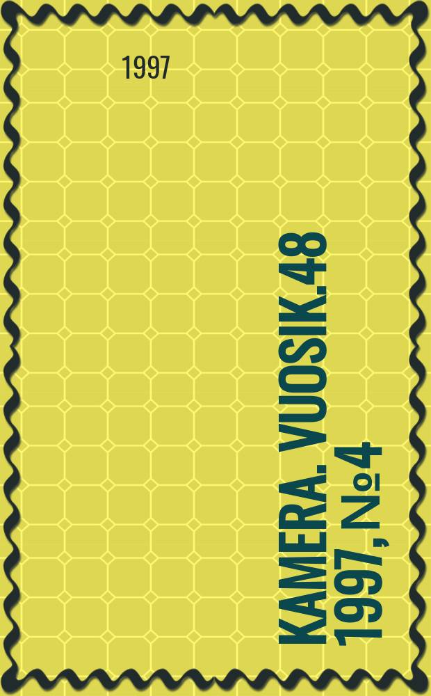 Kamera. Vuosik.48 1997, №4 : Foto/video osto-opas '97-98'