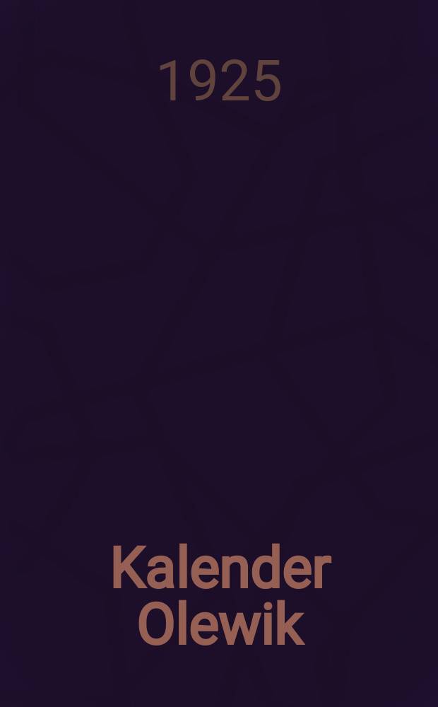 Kalender Olewik