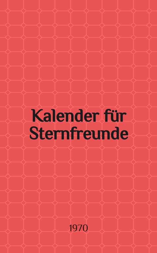 Kalender für Sternfreunde