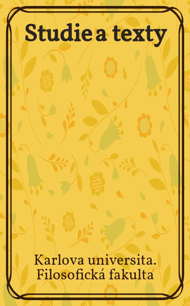 Studie a texty