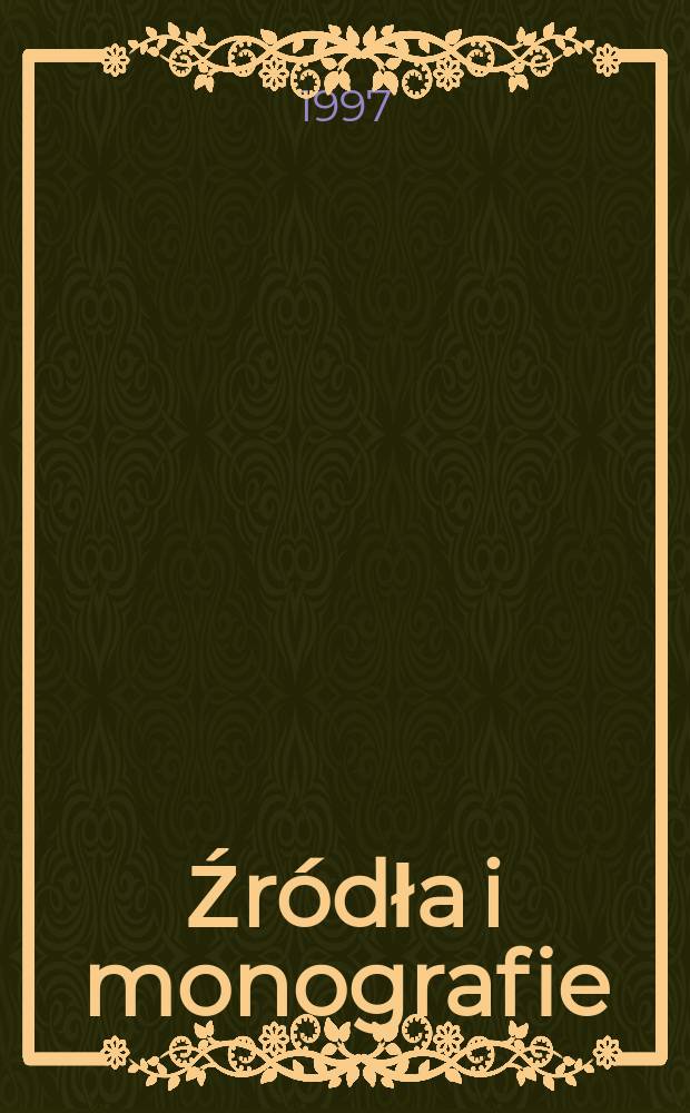 [Źródła i monografie] : Korespondencja