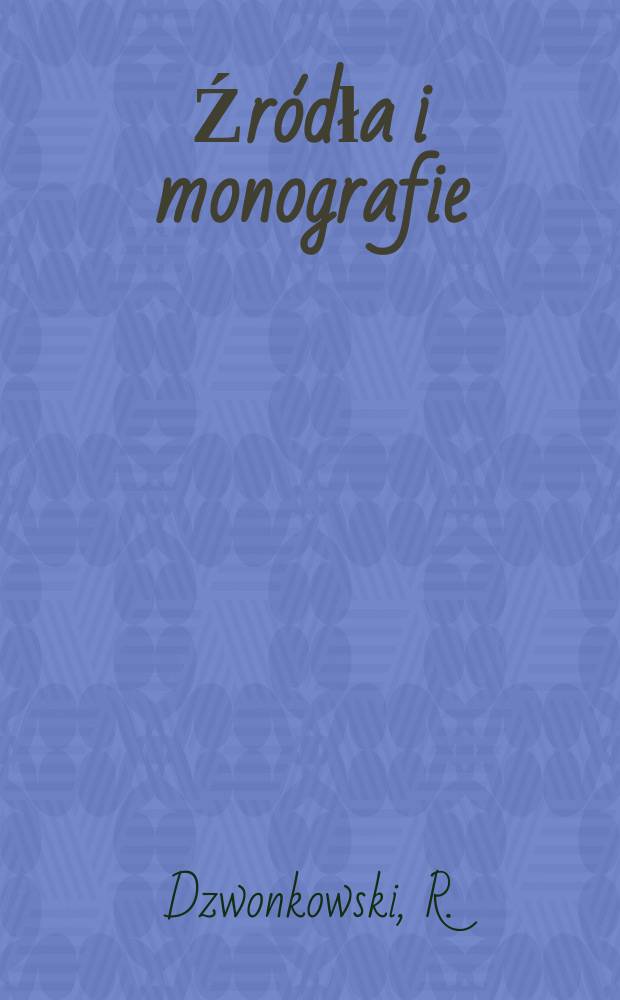 [Źródła i monografie] : Świadomość narodowa młodzieży ...