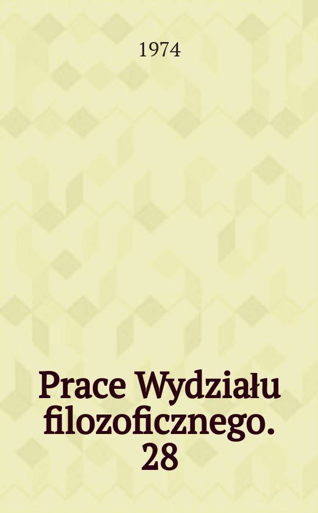 Prace Wydziału filozoficznego. 28 : Język etnologii na przykładzie teorii religii W. Schmidta