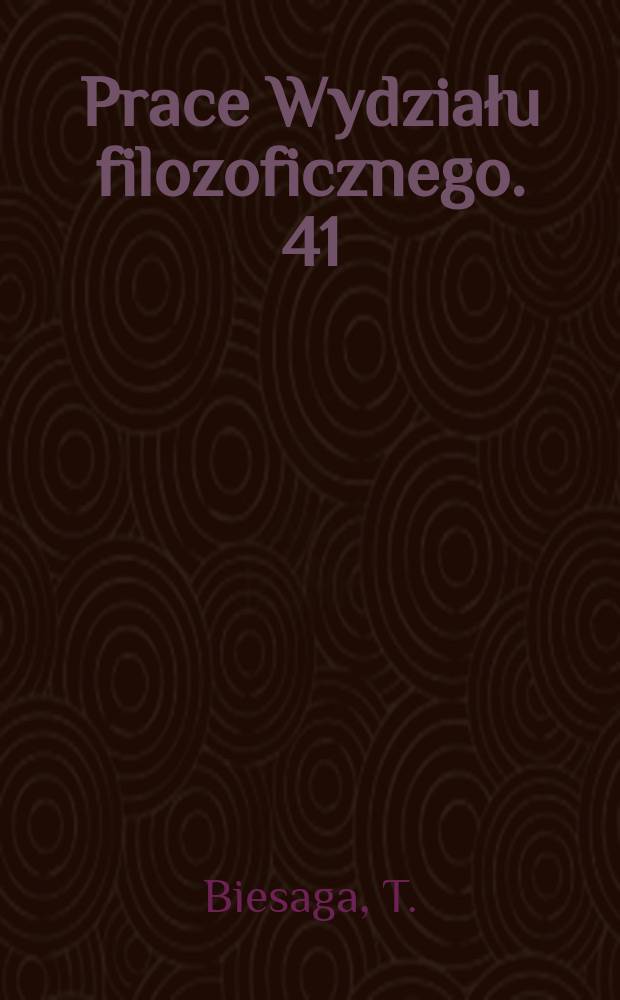 Prace Wydziału filozoficznego. 41 : Dietricha von Hildebranda...