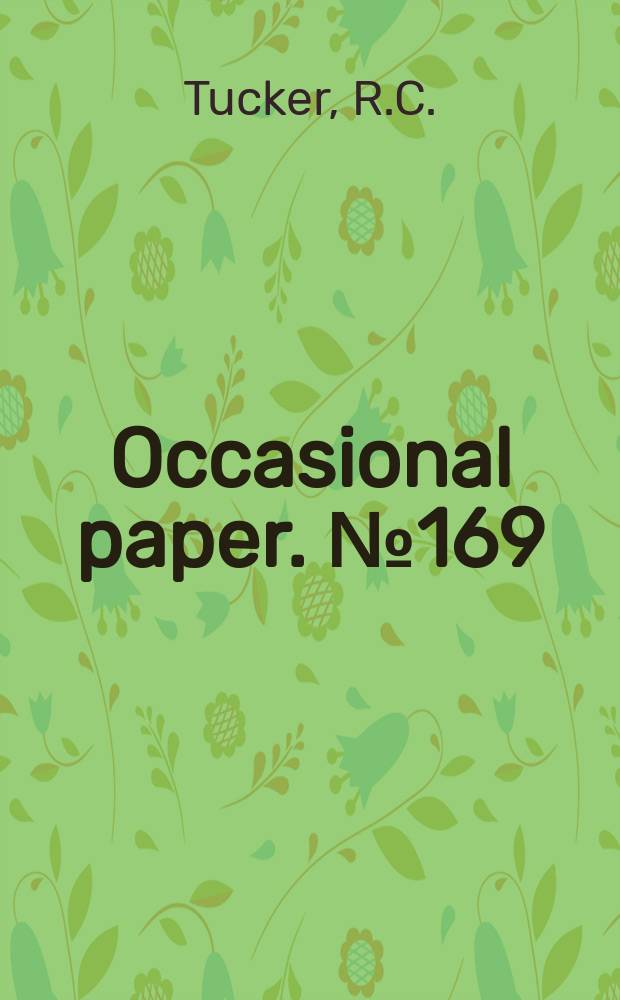 Occasional paper. №169 : Stalinism versus bolshevism?