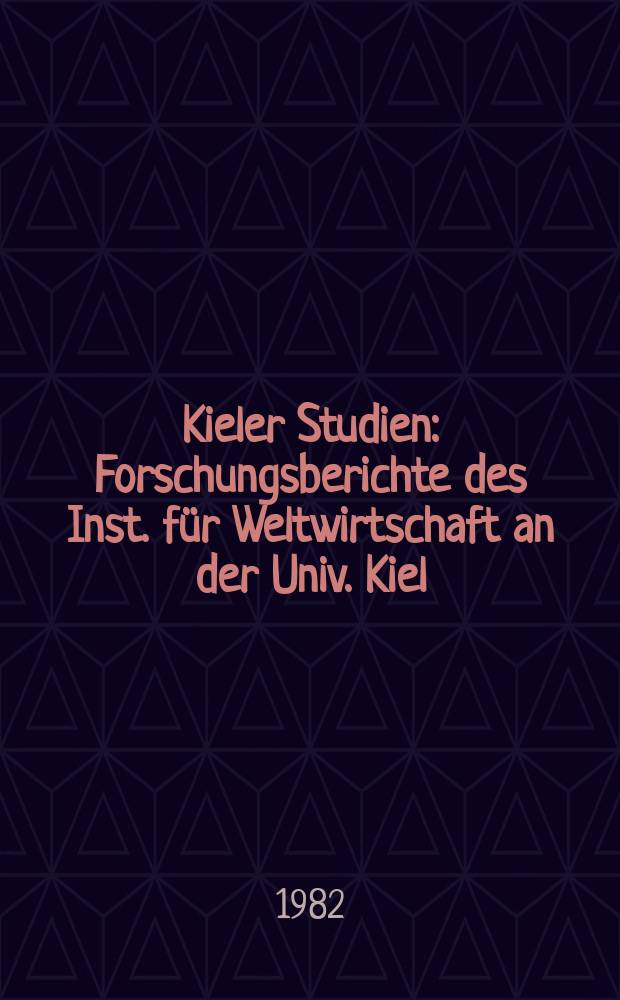 Kieler Studien : Forschungsberichte des Inst. f&uuml;r Weltwirtschaft an der Univ. Kiel : The Second enlargement of the European community