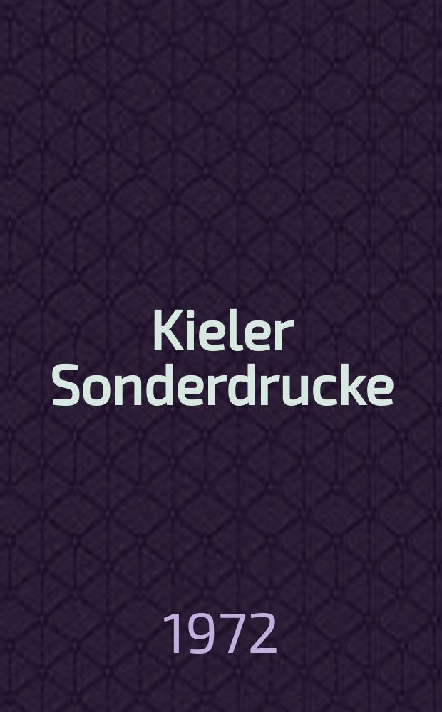 Kieler Sonderdrucke