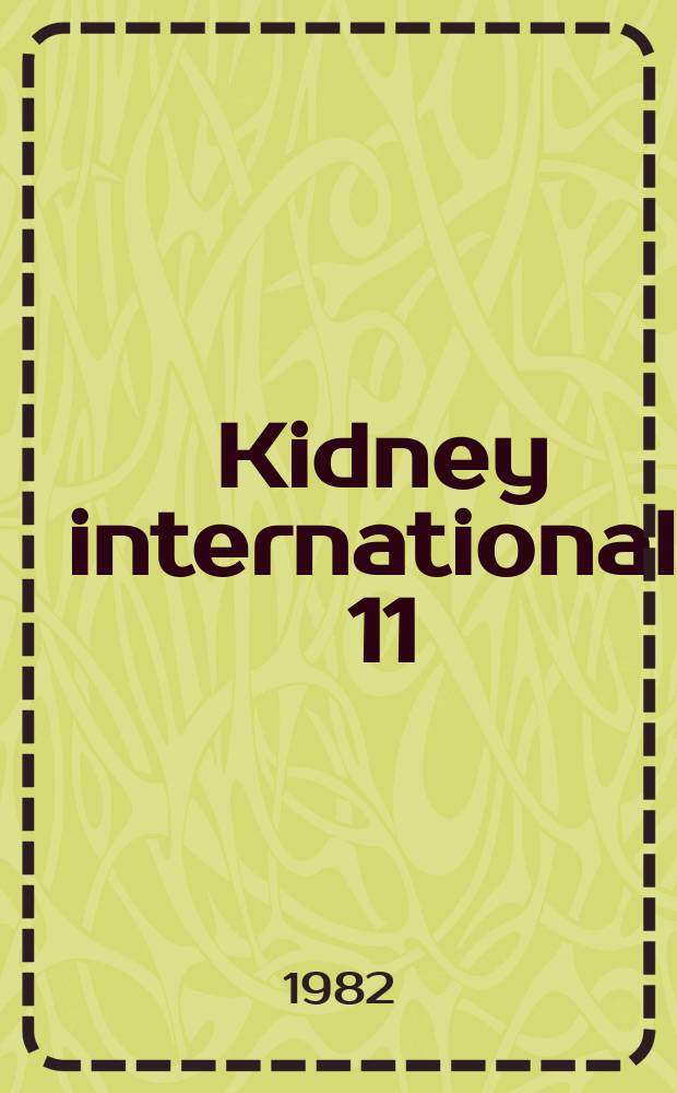 Kidney international. 11 : Jean Hamburger: jubilé
