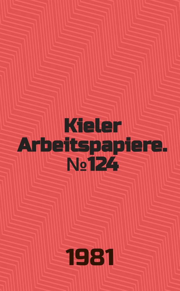 Kieler Arbeitspapiere. №124 : Time series analysis of incomes...